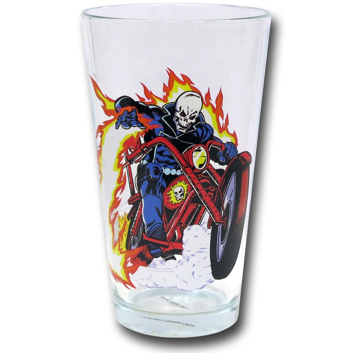 Picture of Ghost Rider glasspintghstriderdemclr Demon Cycle Clear Pint Glass