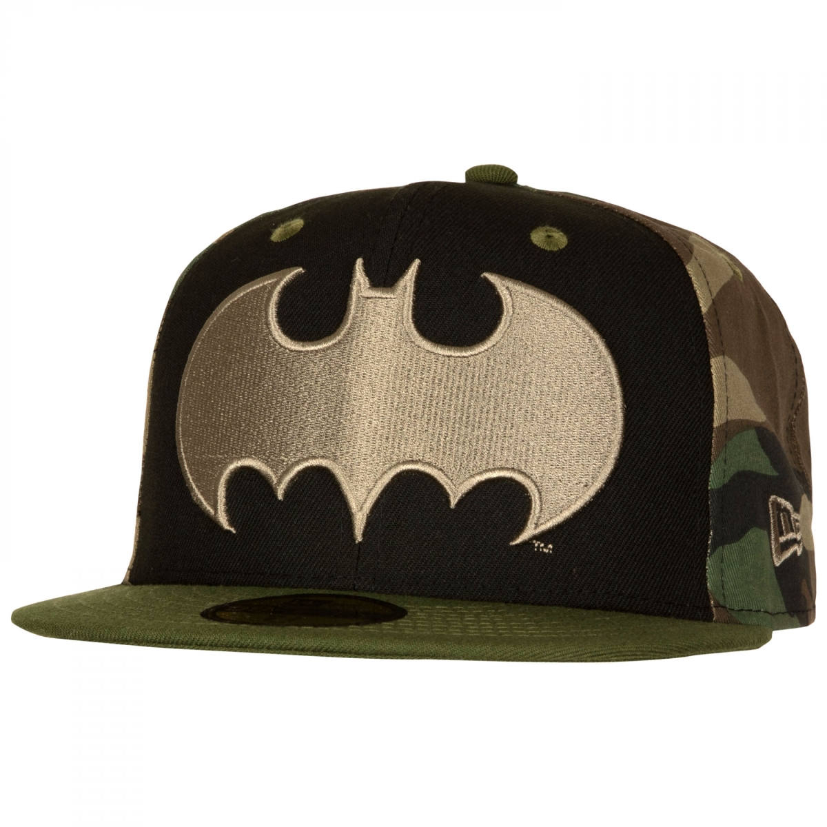 Picture of Batman 855153-71-2fitte Batman Camo Panel New Era 59Fifty Fitted Hat - 7.5 Fitted