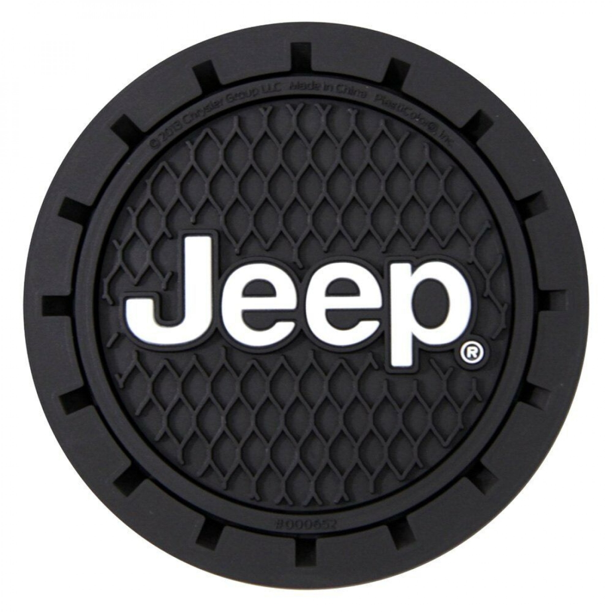 Picture of Car Brands 812595 Jeep Logo Car Cup Holder Coaster - Pack of 2