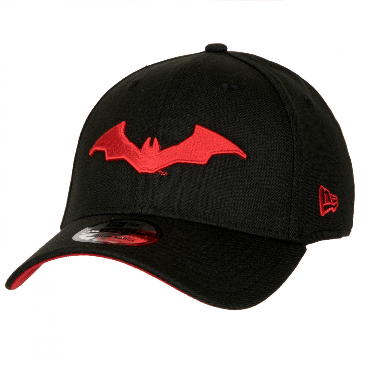 Picture of Batman 854569-small-med Robert Pattison Logo New Era 39Thirty Fitted Hat - Small & Medium