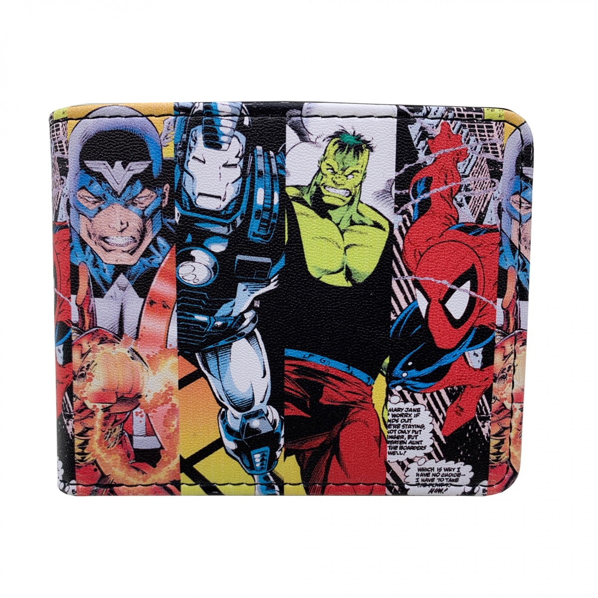 Picture of Avengers 854489 Avengers Retro Panels Bifold Wallet