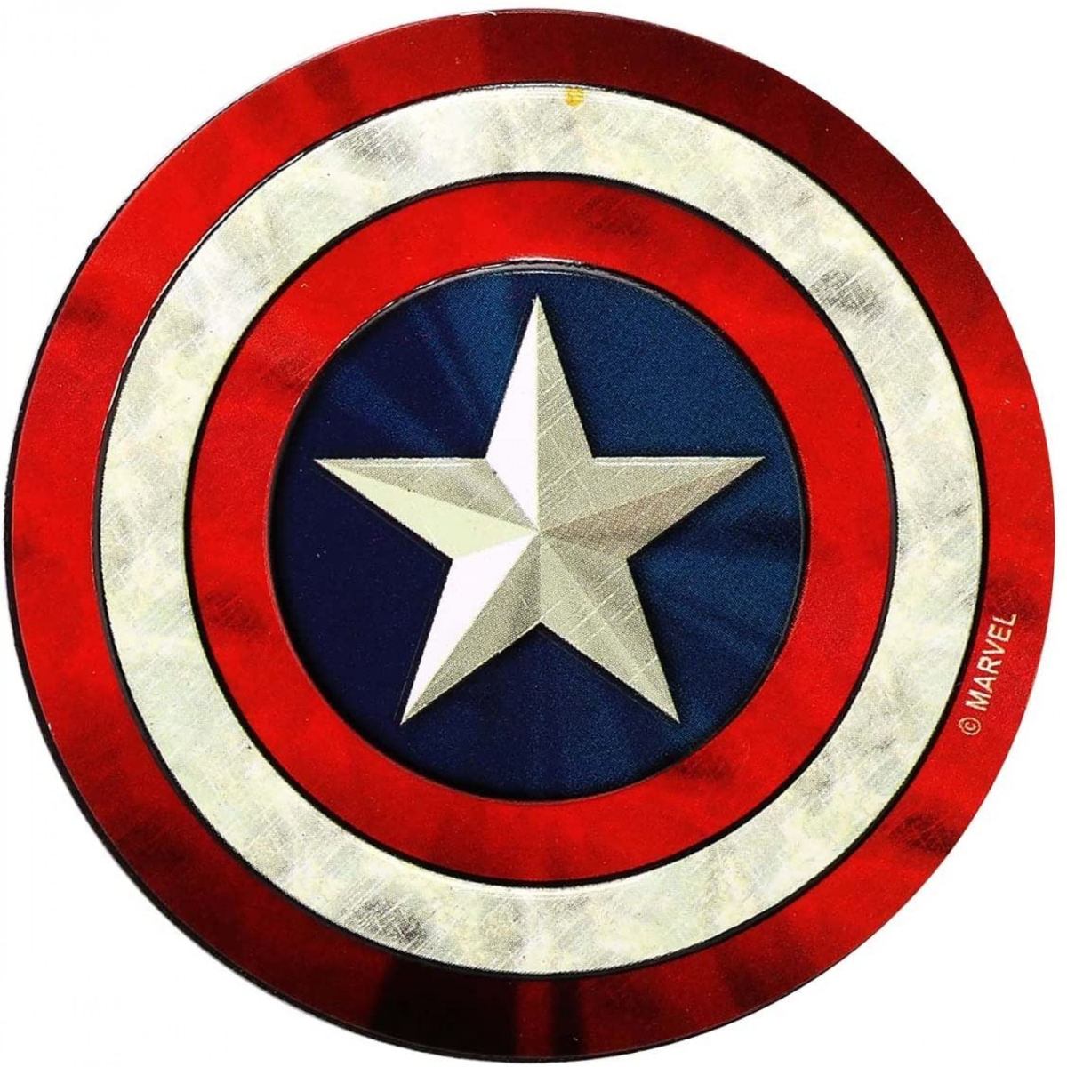 Picture of Captain America 838225 2.5 in. Marvel Comics Captain America Shield Embossed Tin Magnet