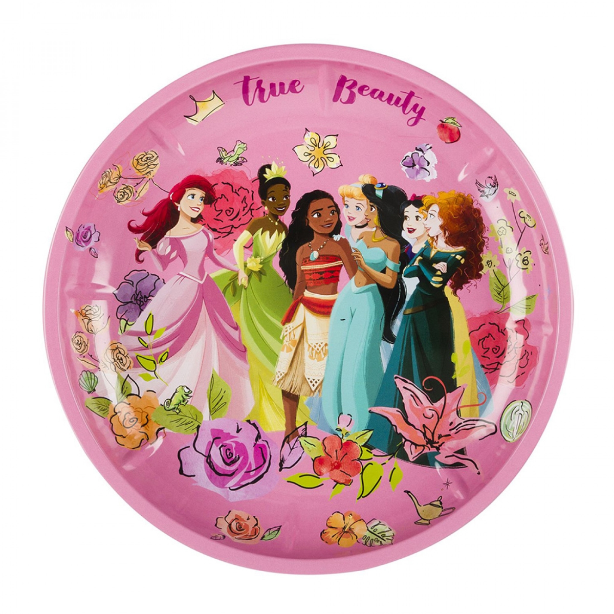 Picture of Disney 858340 10 in. Disney Princesses Floral Serving Bowl