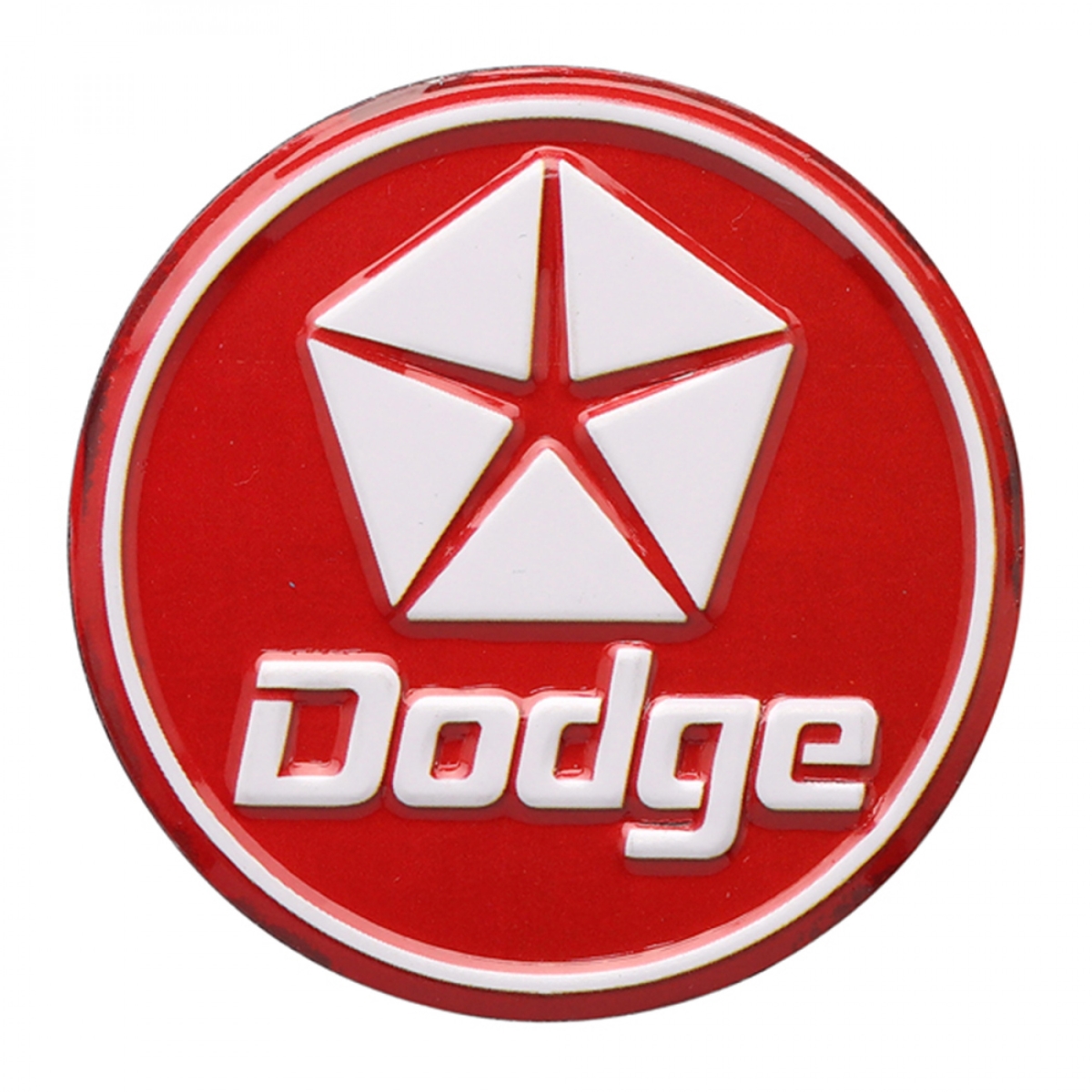 Picture of Dodge 838232 2.25 in. Dodge Classic Logo Embossed Tin Magnet