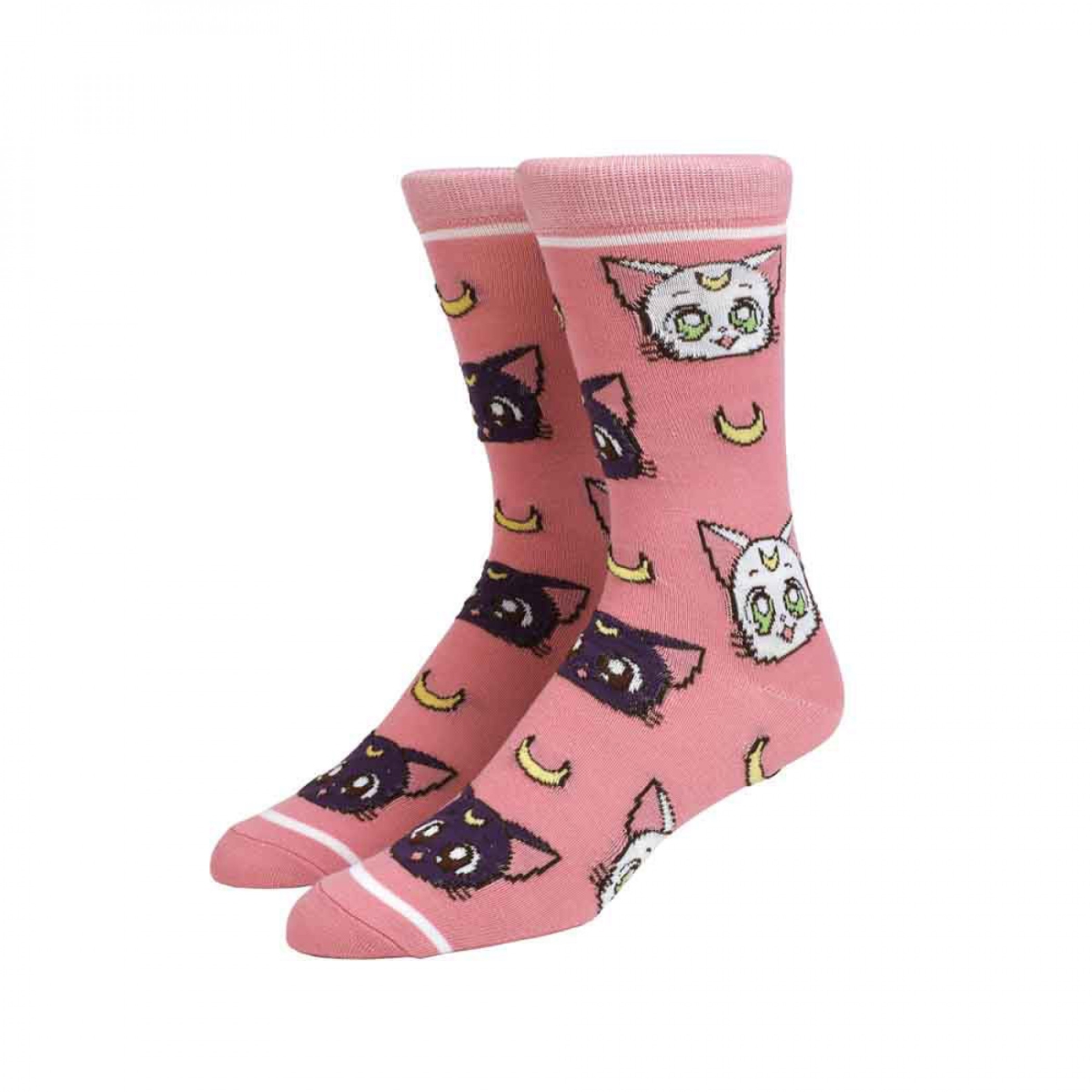 855811  Crystal Luna & Artemis Crew Socks - Size 10-13