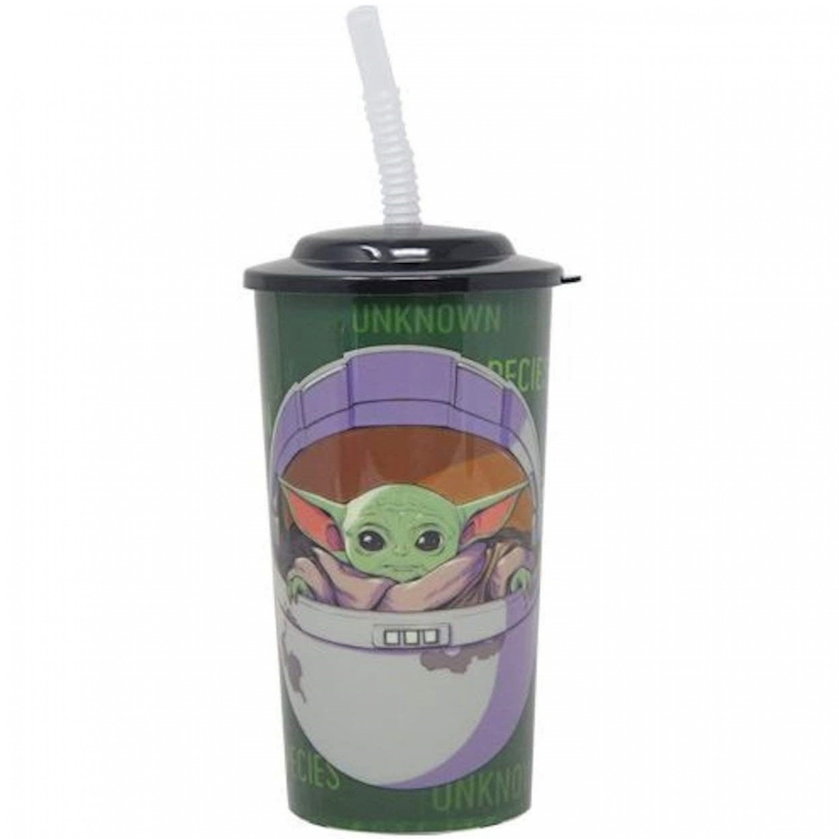 Picture of Star Wars 824876 16 oz Star Wars the Mandalorian the Child Grogu Sports Tumbler with Straw