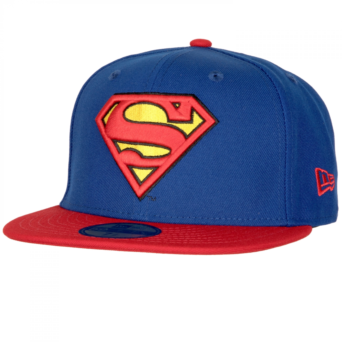 Picture of Superman 854366-73-4fitte Superman Classic Emblem New Era 59Fifty Fitted Hat - 7.75 Fitted