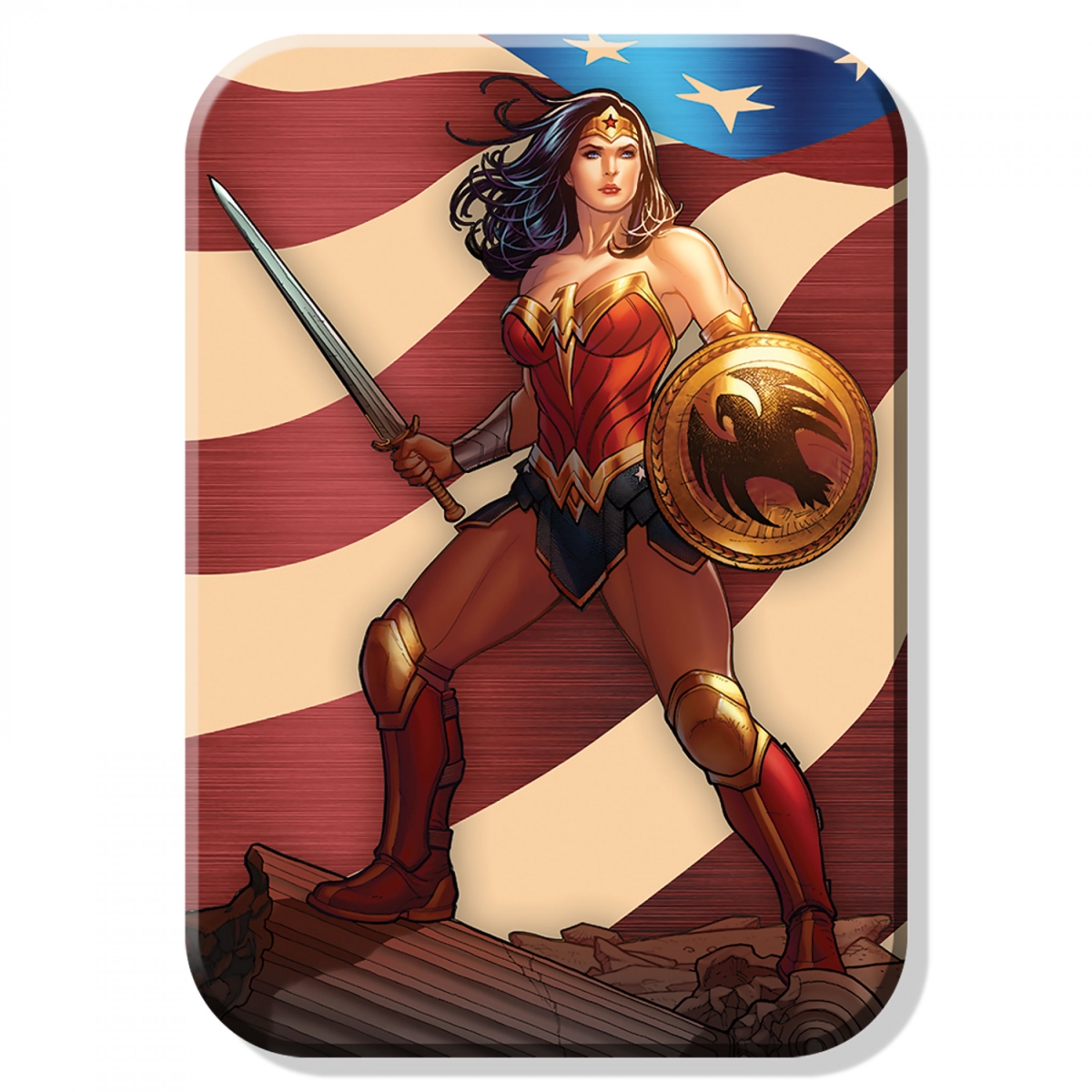 Patriotic Tin Magnet