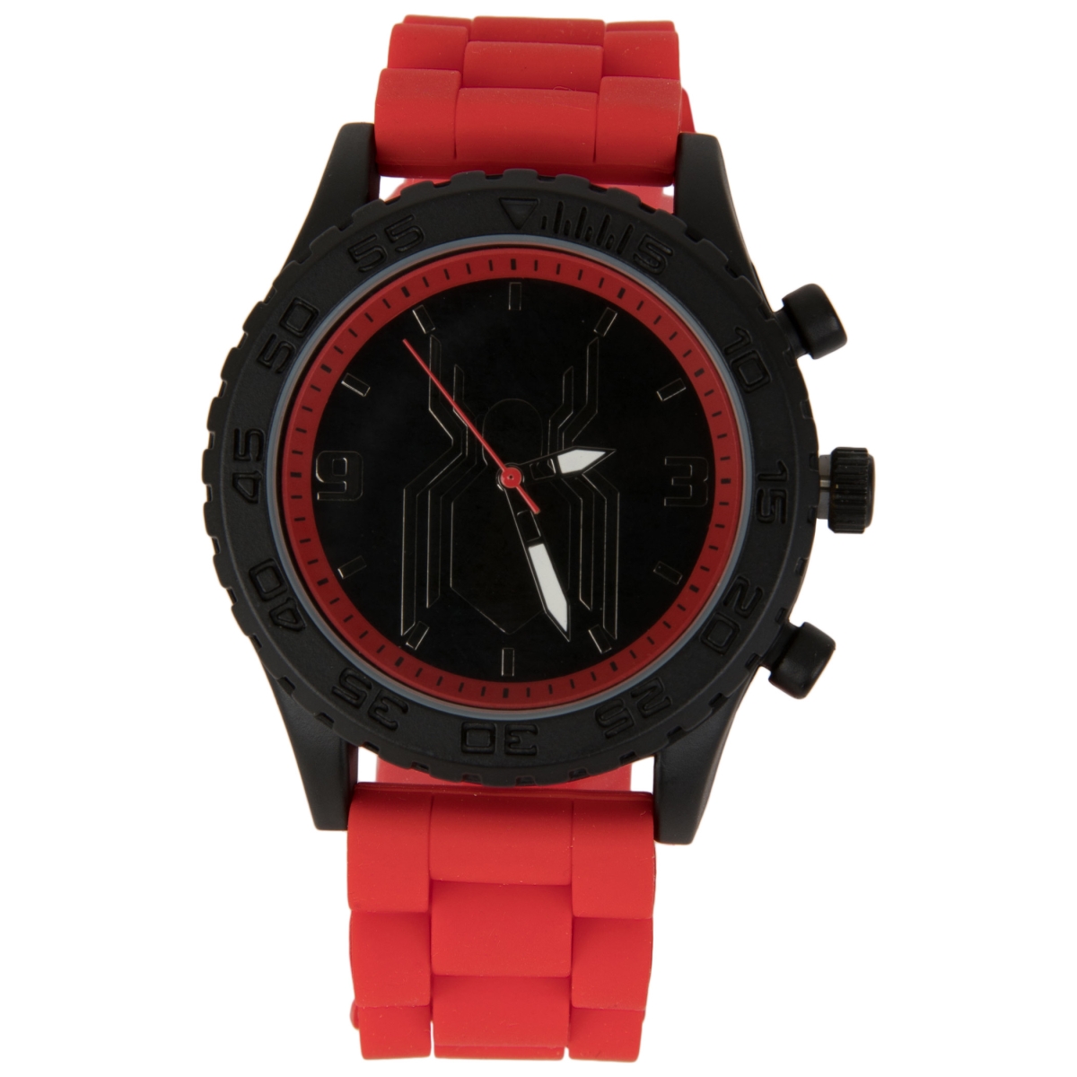 Picture of Spider-Man 859936 Spider-Man Logo Watch with Silicone Band