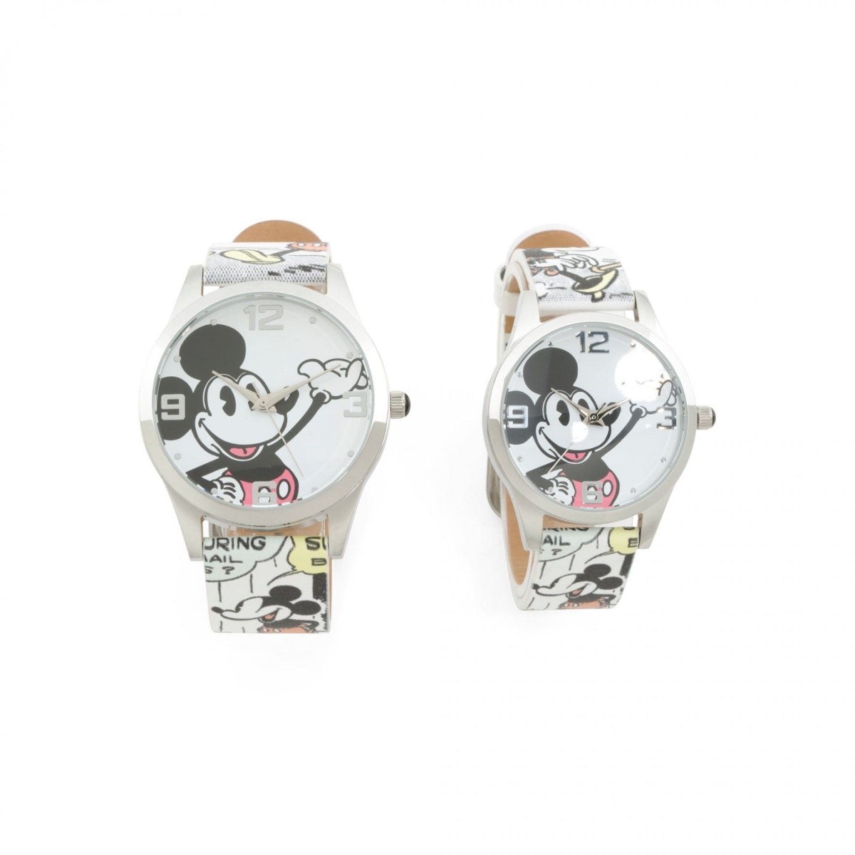 Picture of Mickey Mouse 863489 Disney Mickey Mouse His & Hers Watch Set with Rubber Band