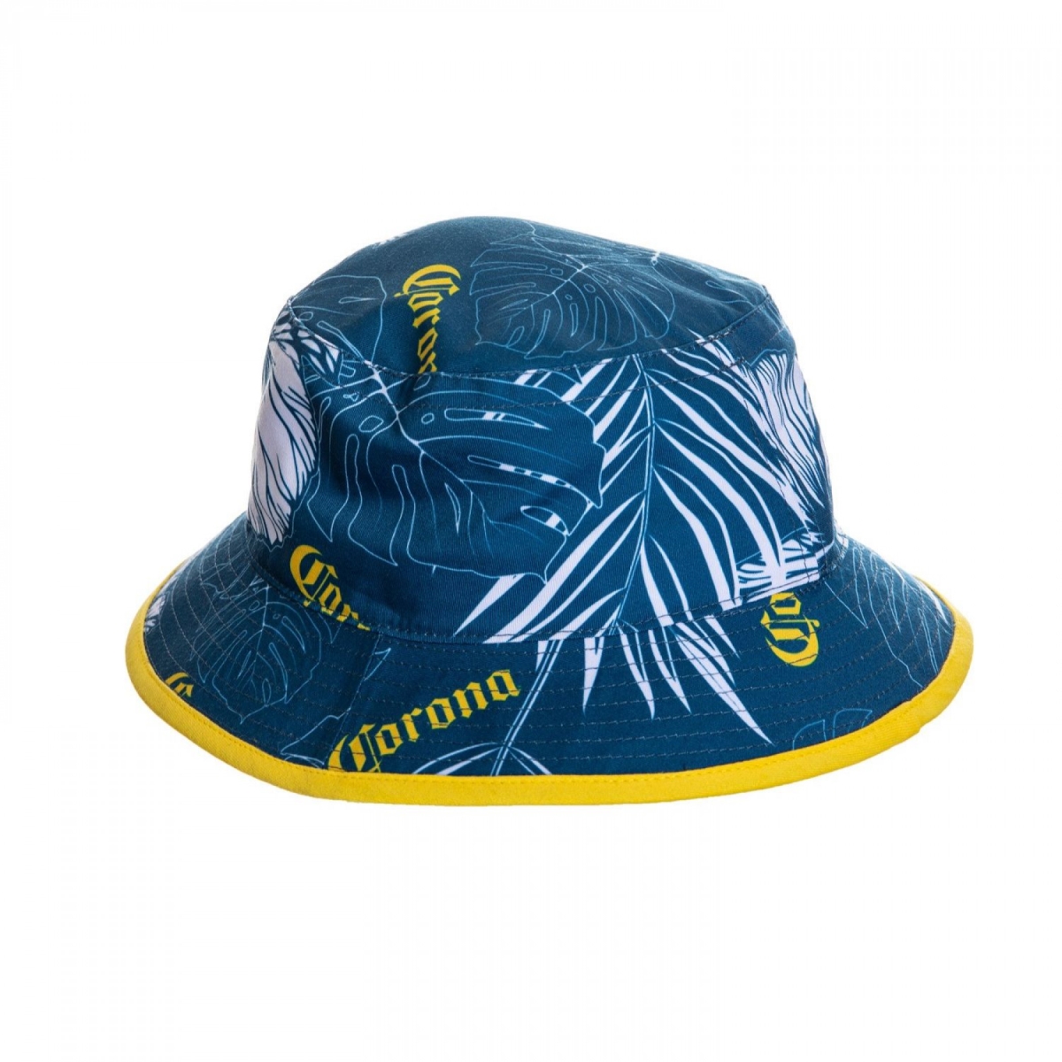 855430-s-m Palms, Monsteras Bucket Hat, Blue - Small & Medium