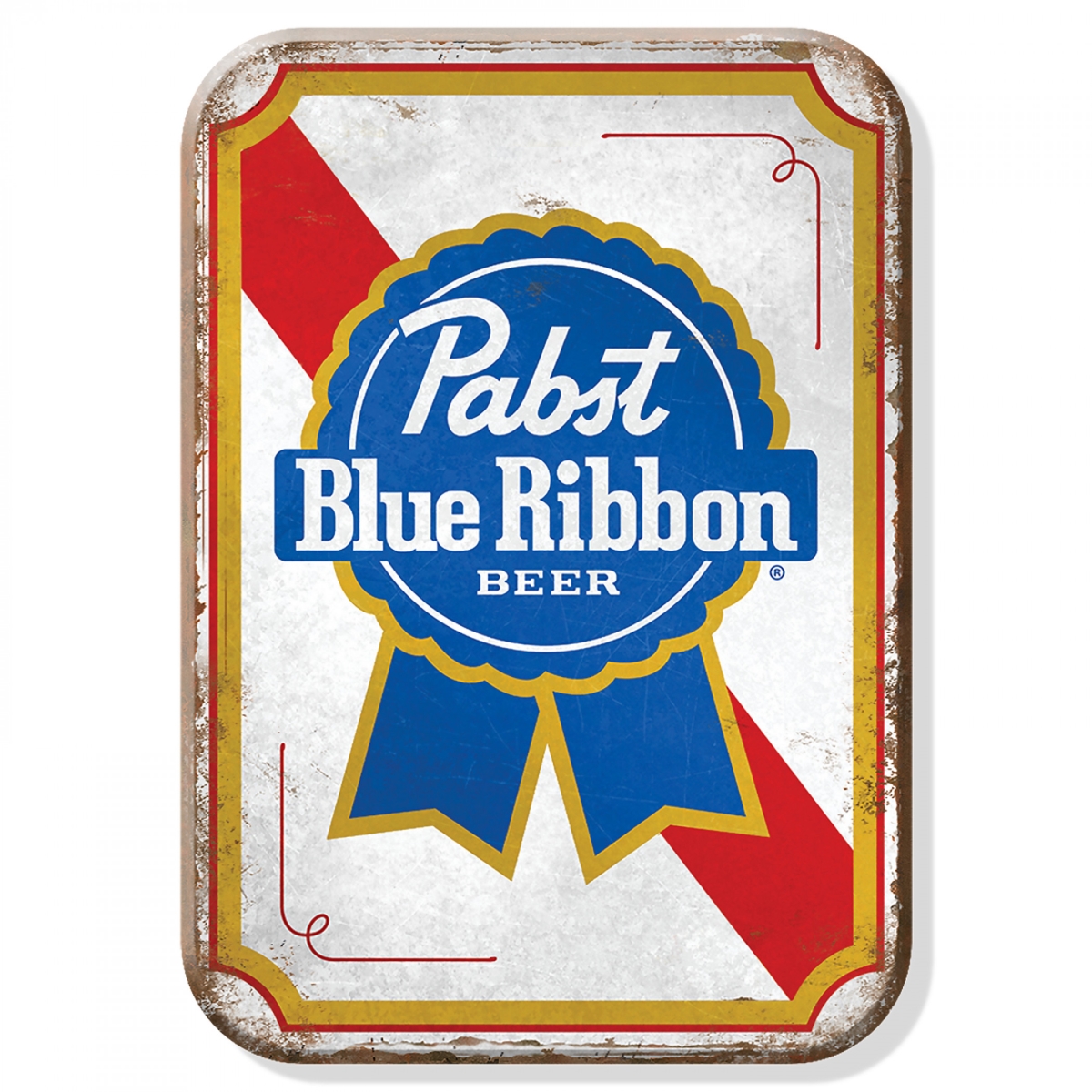 862068 Ribbon Worn Logo Tin Magnet