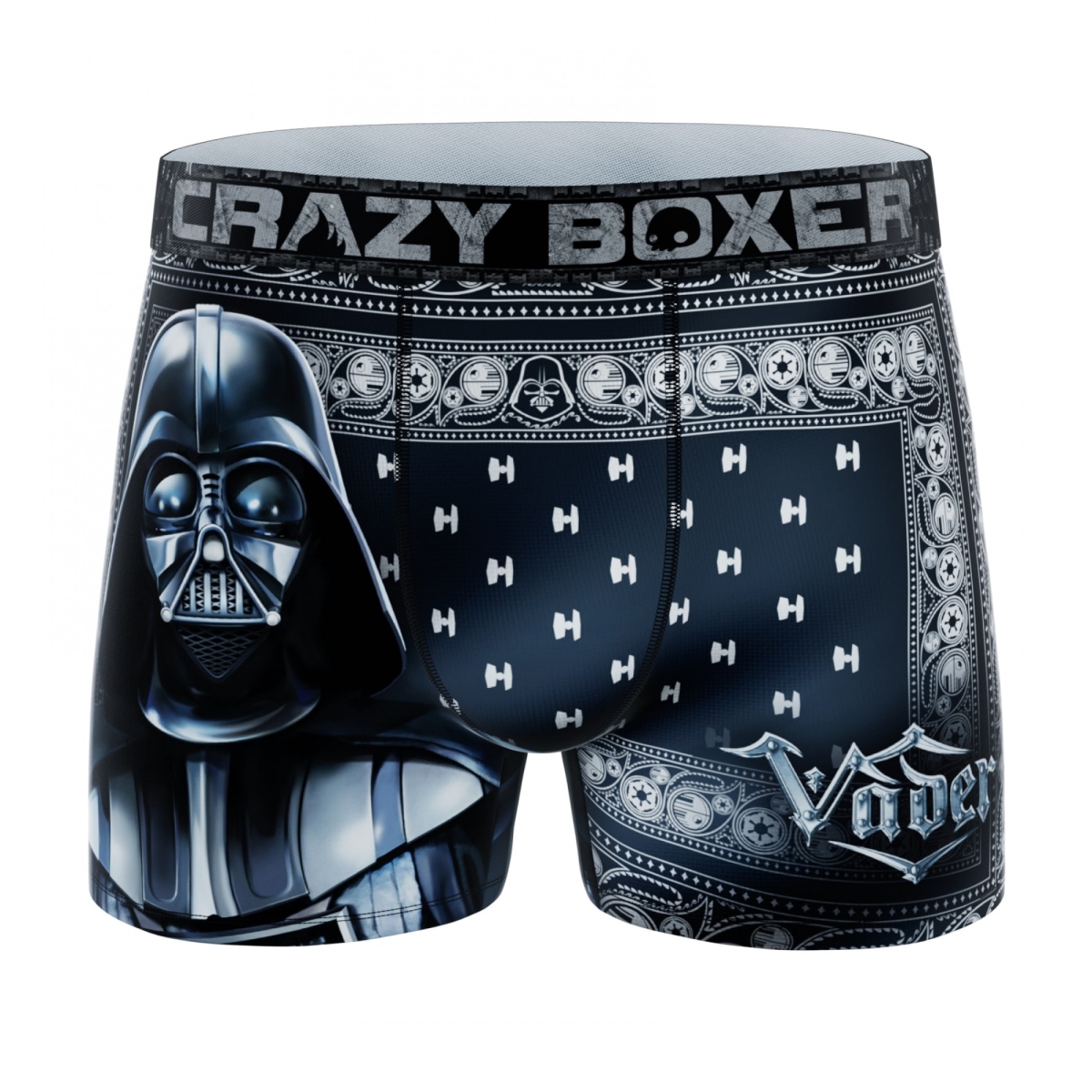 861469-xlarge-40 Crazy Boxer Darth Vader Ornate Mens Boxer Briefs, Black - Extra Large - 40-42 -  Star Wars, 861469-xlarge(40