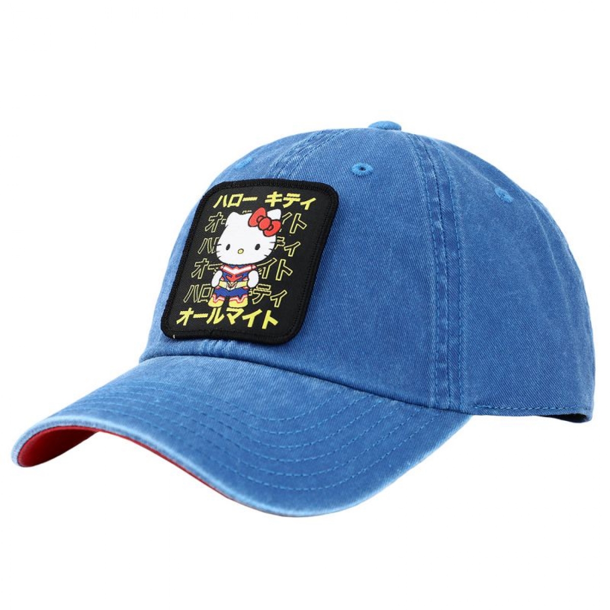 Picture of Hello Kitty 862152 Sanrio X My Hero Academia Embroidered Patch Strapback Hat