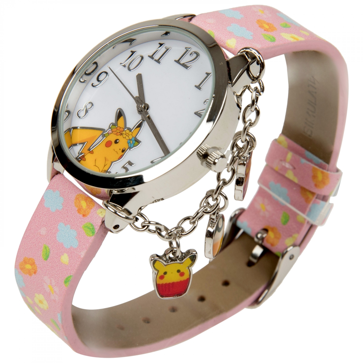 Picture of Pokemon 849323 Nintendo Pikachu Watch with Charms & Silicone Band