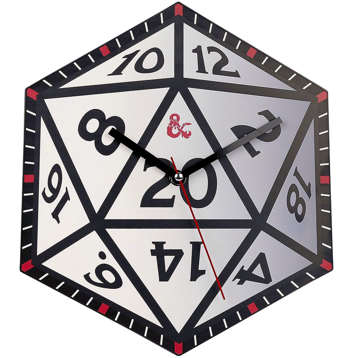 Picture of Dungeons & Dragons 863105 12 in. D20 Dice Metal Wall Clock