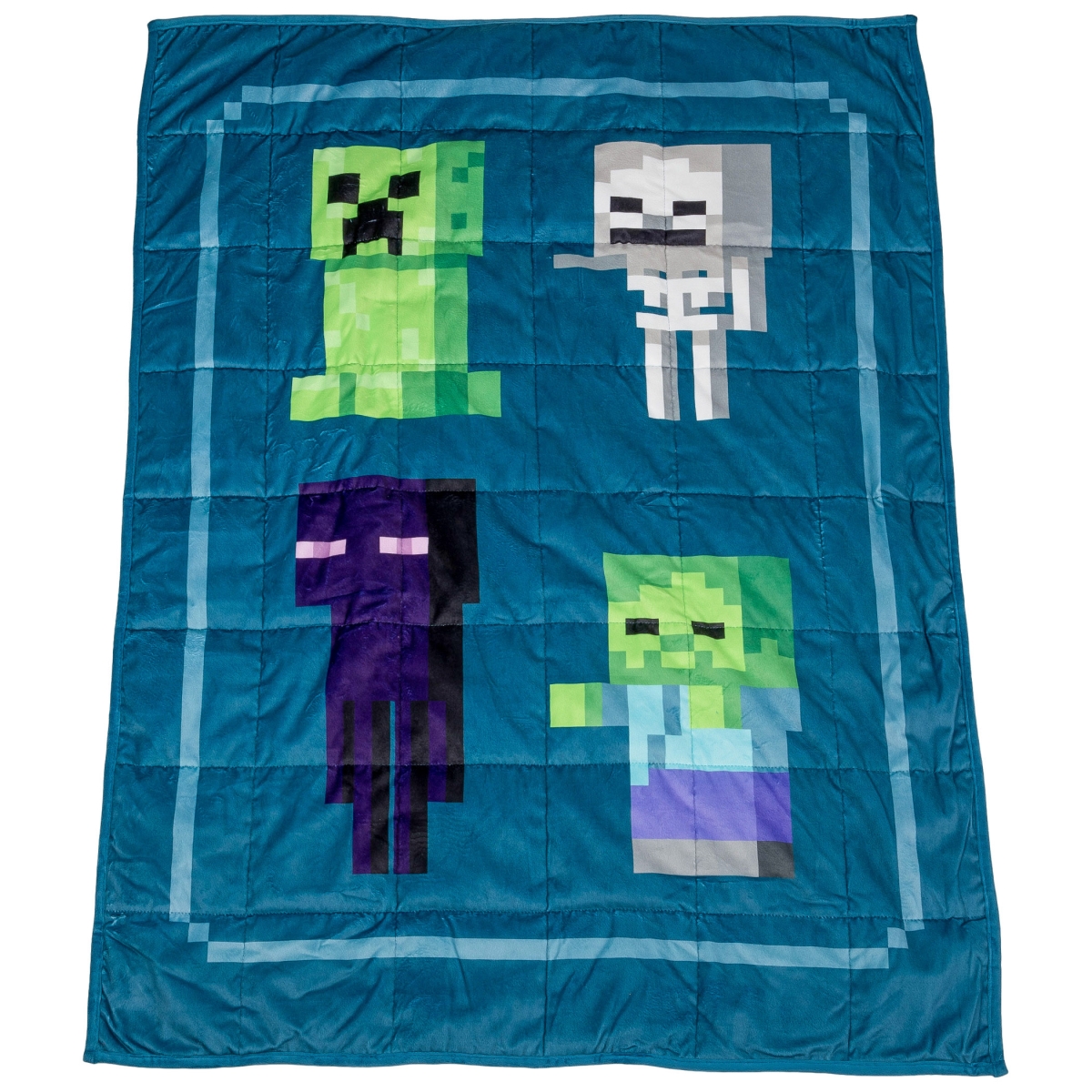 Picture of Minecraft 863117 Mob Chart Weighted Blanket