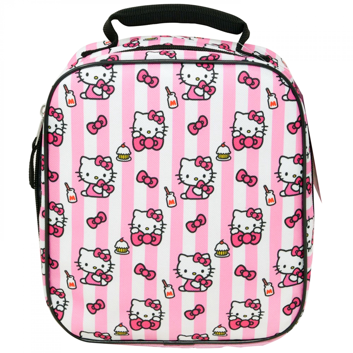 Picture of Hello Kitty 862568 Milk Bows & Cupcakes Lunch Bag, Pink