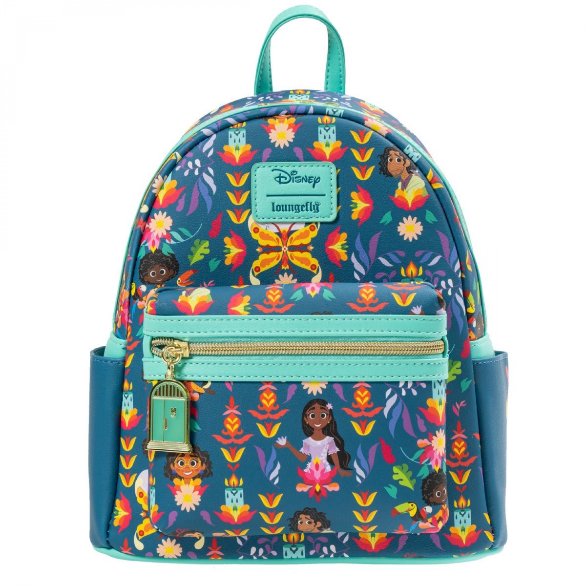 Picture of Disney 861540 Encanto Familia Madrigal Glow in the Dark Mini Backpack by Loungefly&#44; Blue