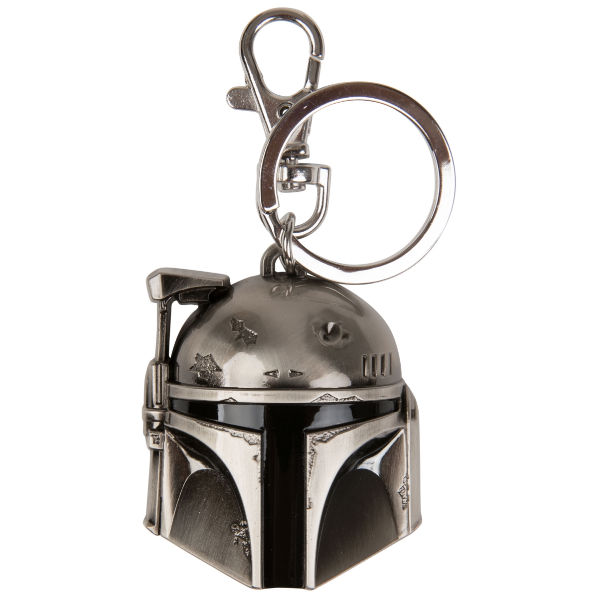 Picture of Star Wars 826270 Boba Fett Helmet Pewter Keychain, Silver