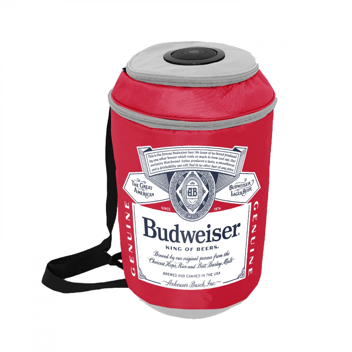 Picture of Budweiser 861259 Shaped Bluetooth Speaker Cooler Bag&#44; Red