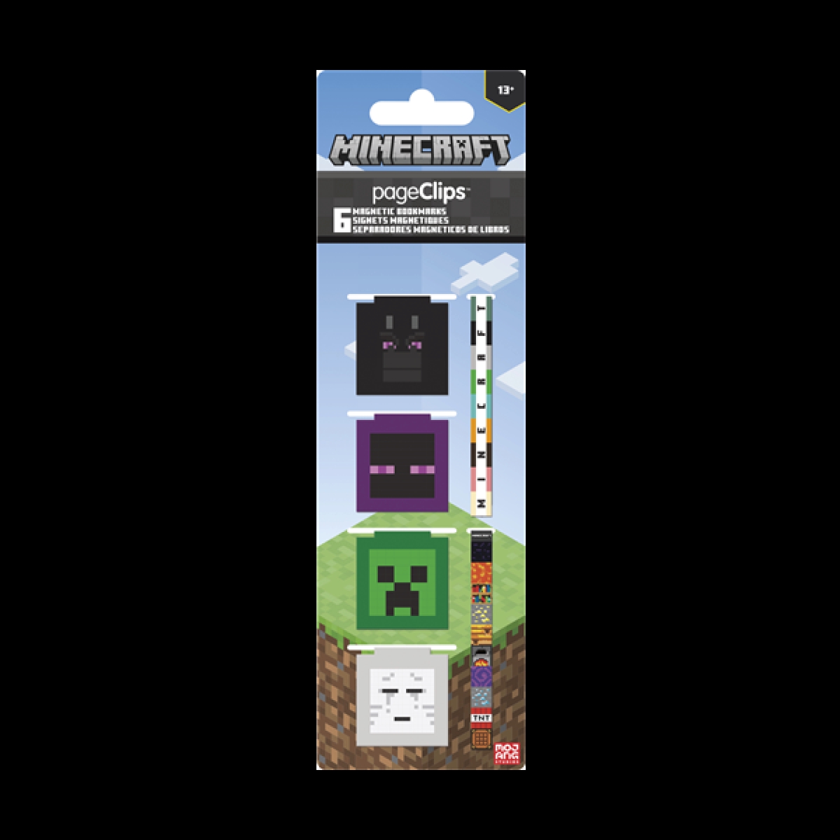 Picture of Hello Kitty 859510 Minecraft Mobs Magnetic Bookmark Clips, Multi Color - Pack of 6
