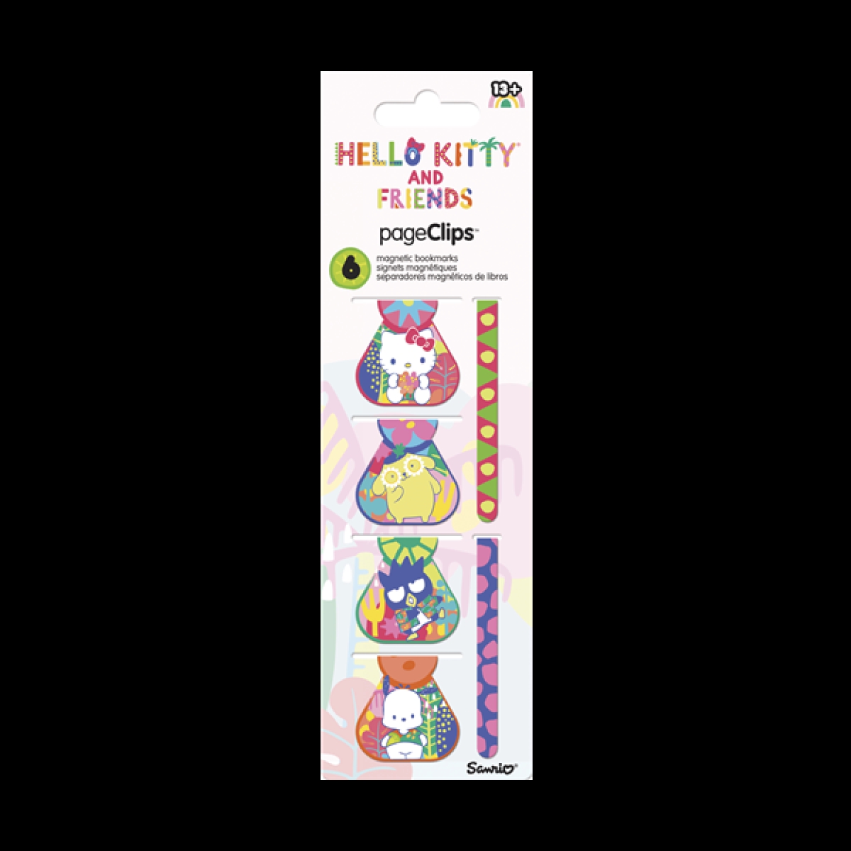 Picture of Hello Kitty 859507 Friends Sanrio Magnetic Bookmark Clips, Multi Color - Pack of 6