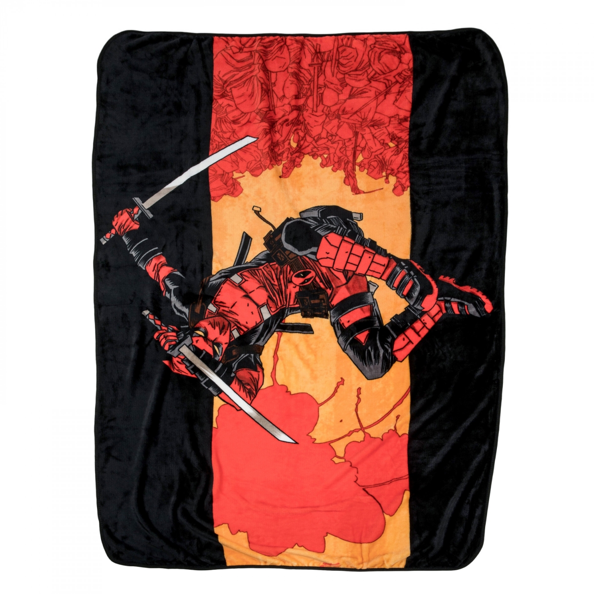 Picture of Deadpool 863791 The Mercs for Money Throw Blanket&#44; Black & Red