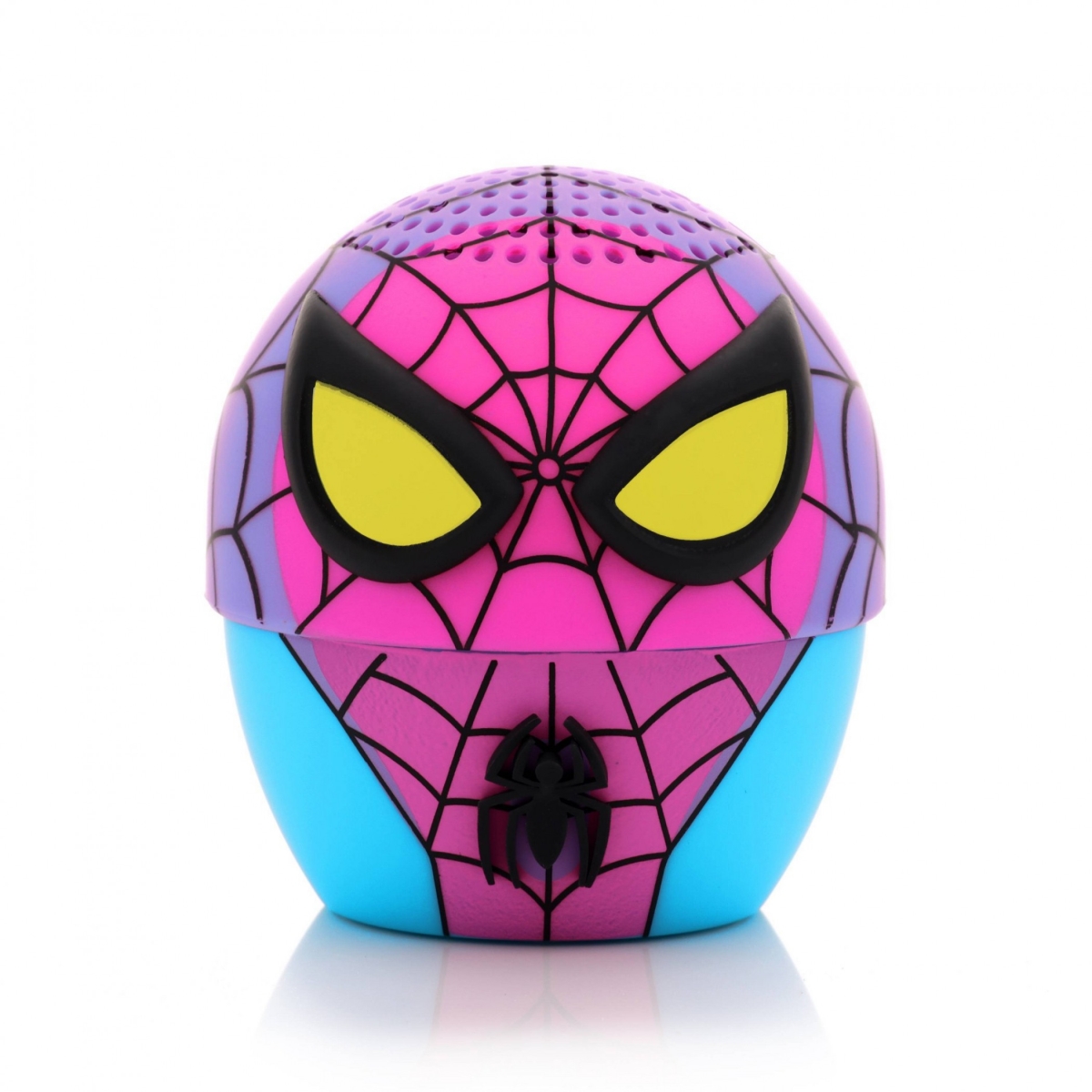Picture of Spider- man 862062 2 in. Black Light Series Bitty Boomers Bluetooth Speaker&#44; Neon Blue & Pink