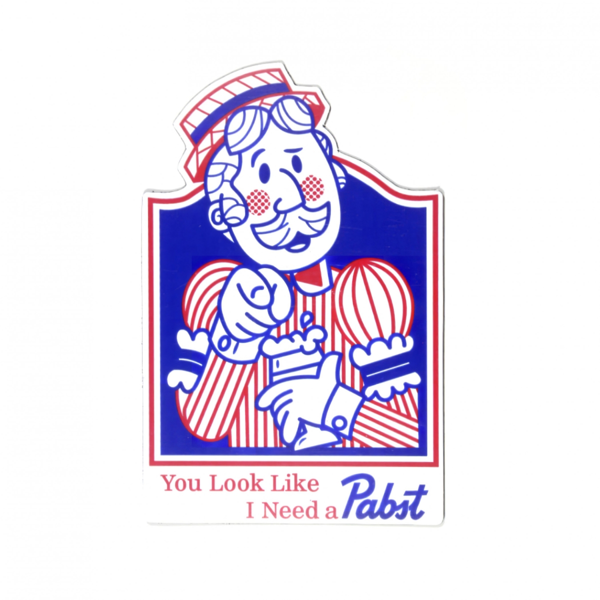 Bartender Magnet, Blue