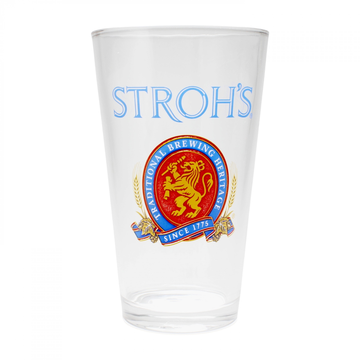 Picture of Strohs 863188 16 oz Traditional Brewing Logo Pint Glass, Clear