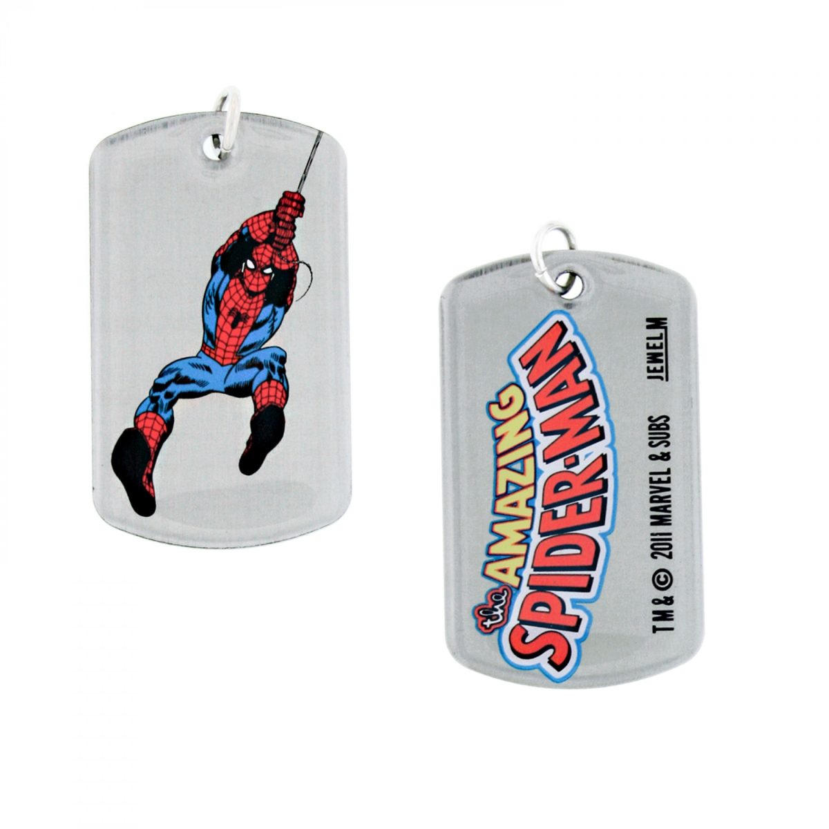 Picture of Spider-Man 860773 Spider-Man Logo Double-Sided Dog Tag
