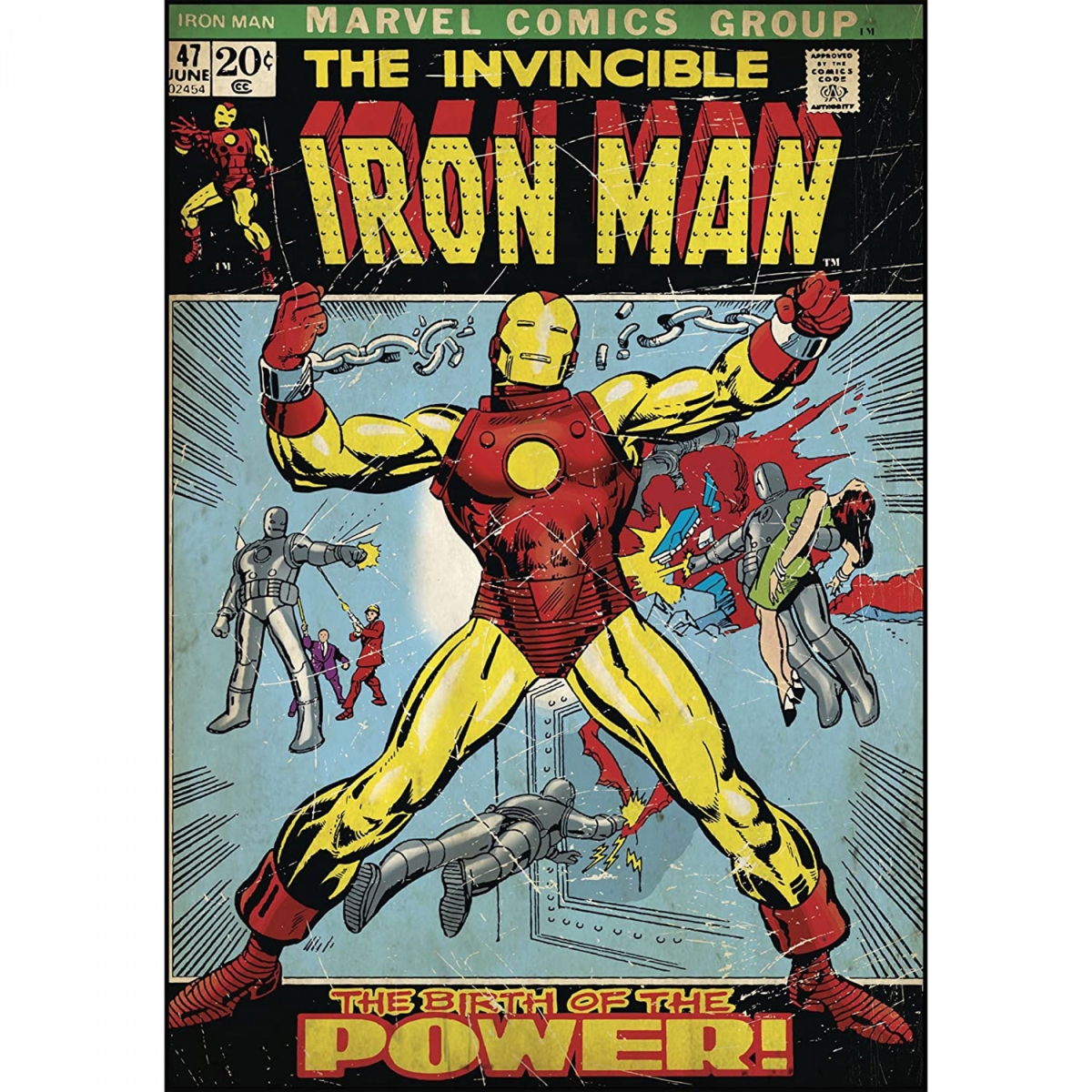 Picture of Iron Man wallim170fh Iron Man No.170 Cover Fathead Vinyl Wall Decal