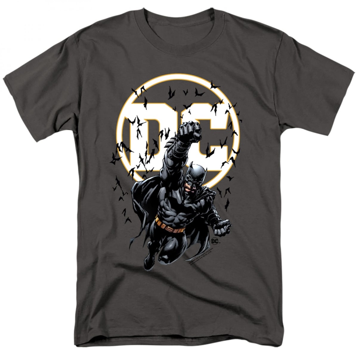 870924-xlarge DC Comics  Night Flight T-Shirt, Grey - Extra Large