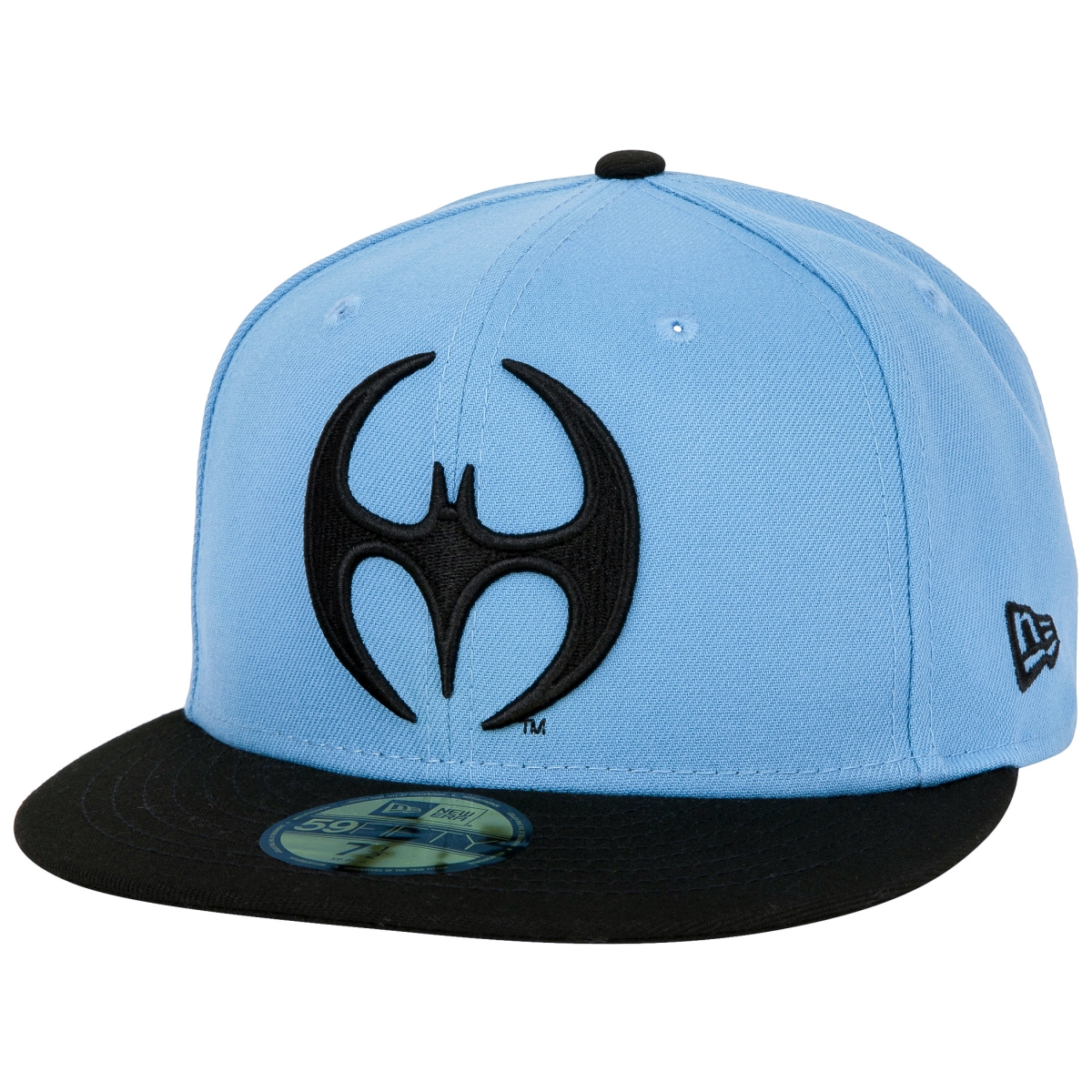 Picture of Batman 862237-75-8fitte Azrael Logo Era 59Fifty Fitted Hat&#44; Blue & Black - 7.625 Fitted