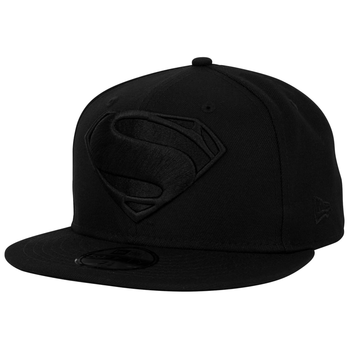 862841-77-8fitte  Justice League Logo Black on Black   Era 59Fifty Fitted Hat, 7.875 Fitted