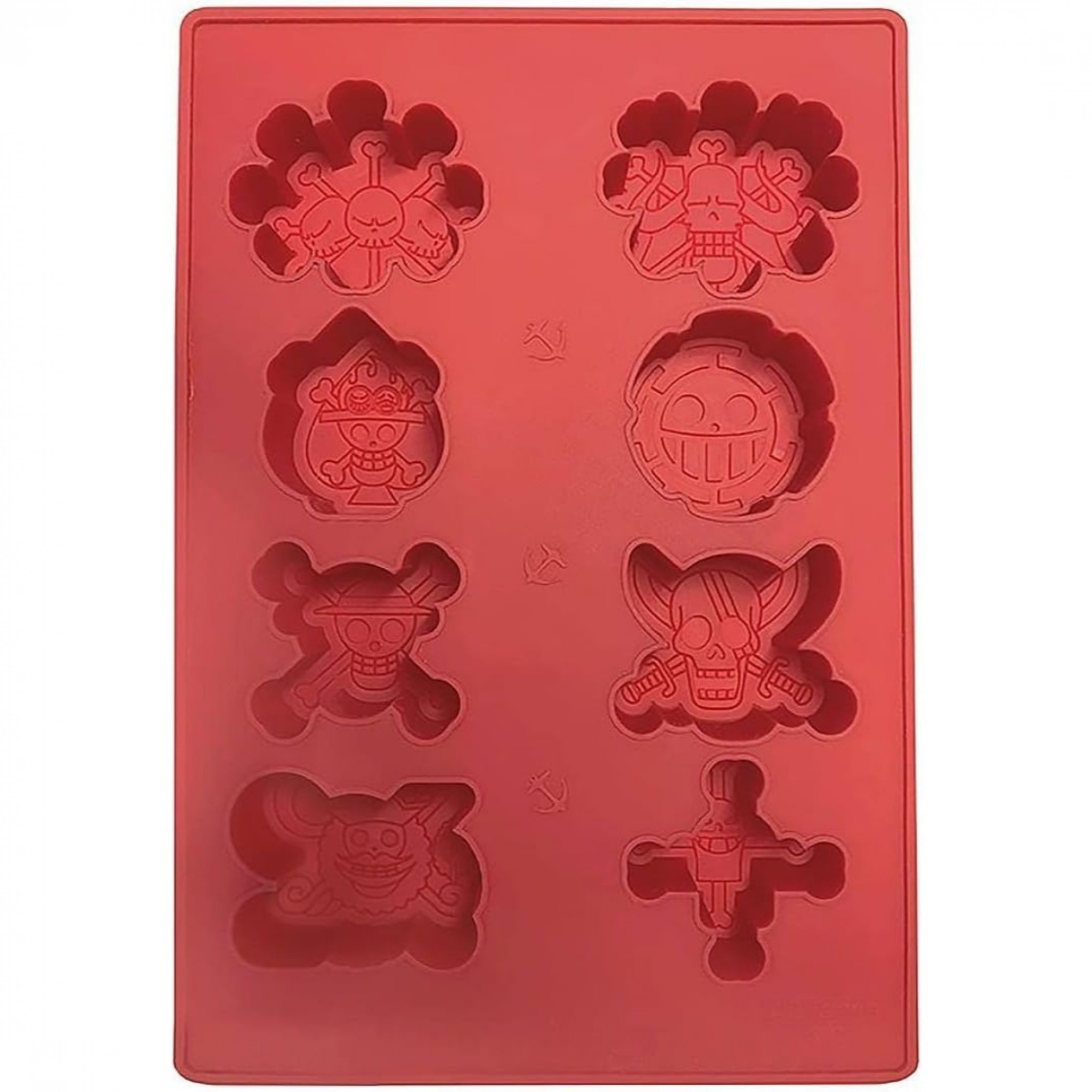 Picture of One Piece 871021 17.5 x 12 x 2 cm Skulls Ice Cube Mold&#44; Red