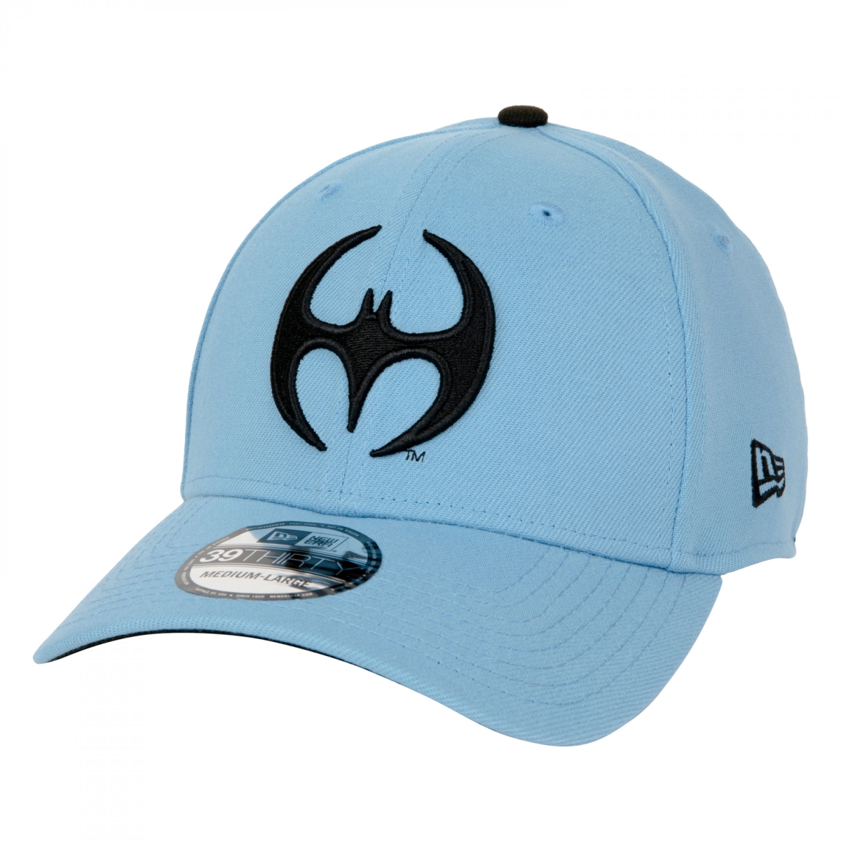 Picture of Batman 861040-medium-la Batman Azrael Logo   Era 39Thirty Fitted Hat&#44; Light Blue - Medium & Large