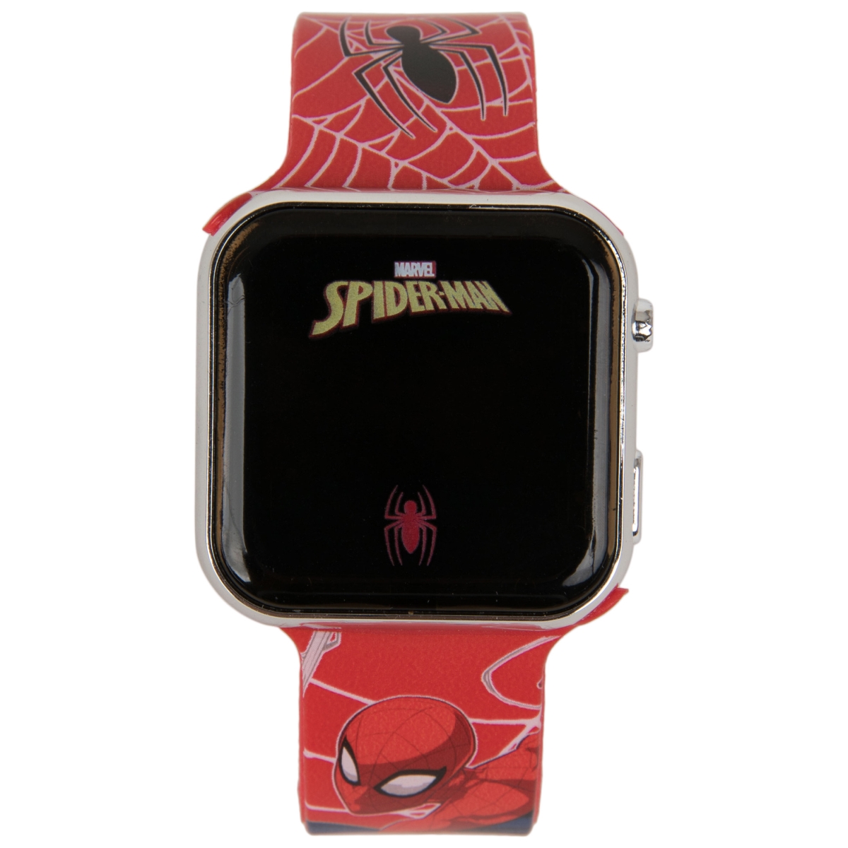 Picture of Spider-man 865292 Spider-Man Web Design LED Screen Wrist Watch&#44; Black