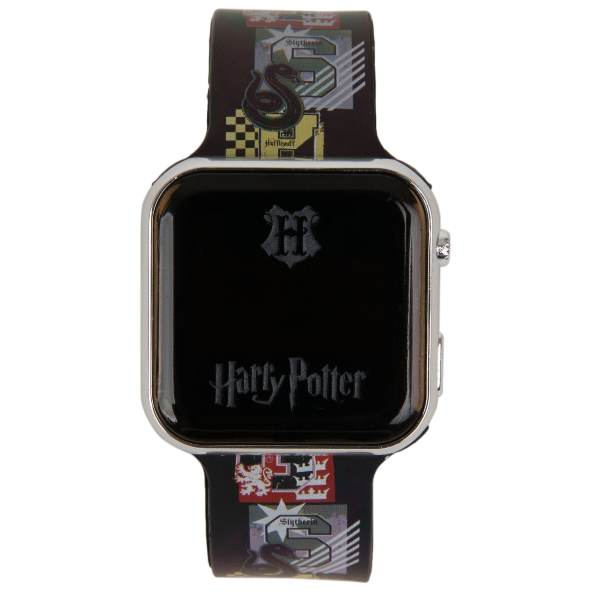 Picture of Harry Potter 865290 Harry Potter House Crests LED Wrist Watch&#44; Black & Gray
