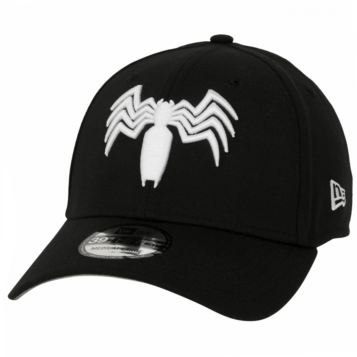 Picture of Venom 860721-small-med Venom Logo   Era 39Thirty Fitted Hat&#44; Black - Small & Medium