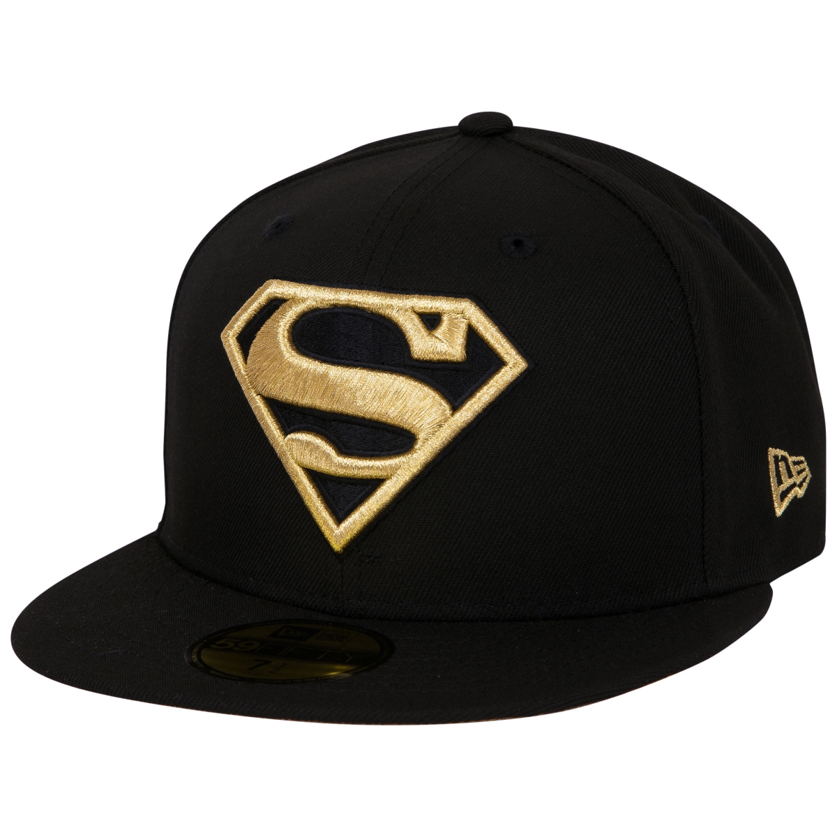 860898-7fitted  Gold Logo Black Colorway   Era 59Fifty Fitted Hat, 7 Fitted