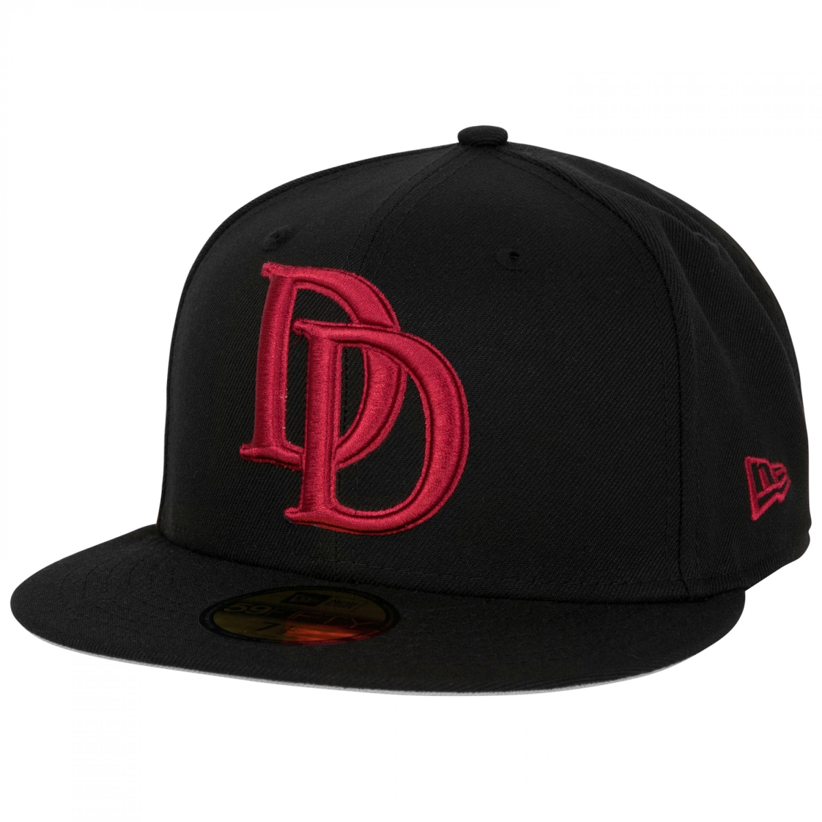 Picture of Dare Devil 868098-71-2fitte Daredevil Logo Black Colorway   Era 59Fifty Fitted Hat&#44; 7.5 Fitted