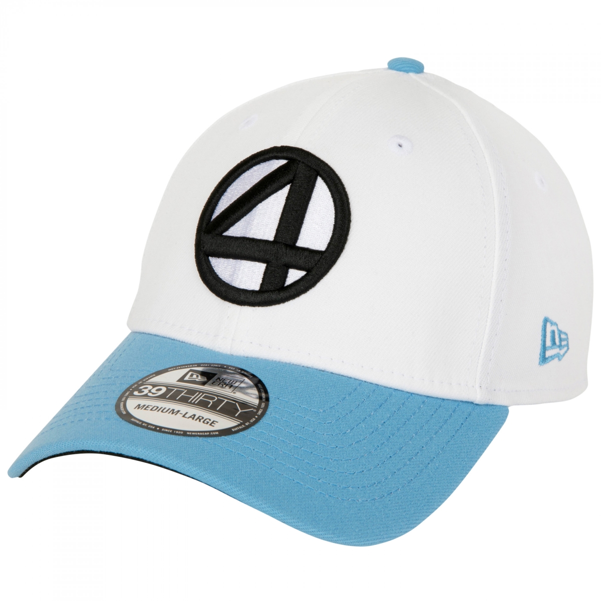 Picture of Fantastic 4 868126-small-med Fantastic 4 Home Colors   Era 39Thirty Fitted Hat&#44; White & Blue - Small & Medium