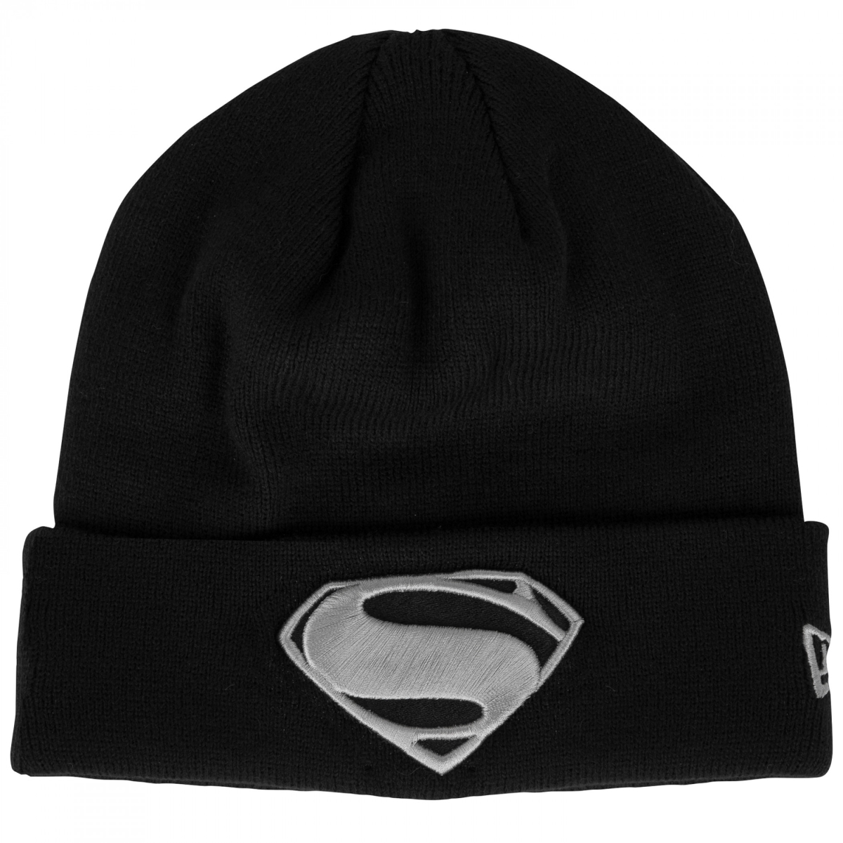 Justice League Logo   Era Cuffed Knit Beanie, Black
