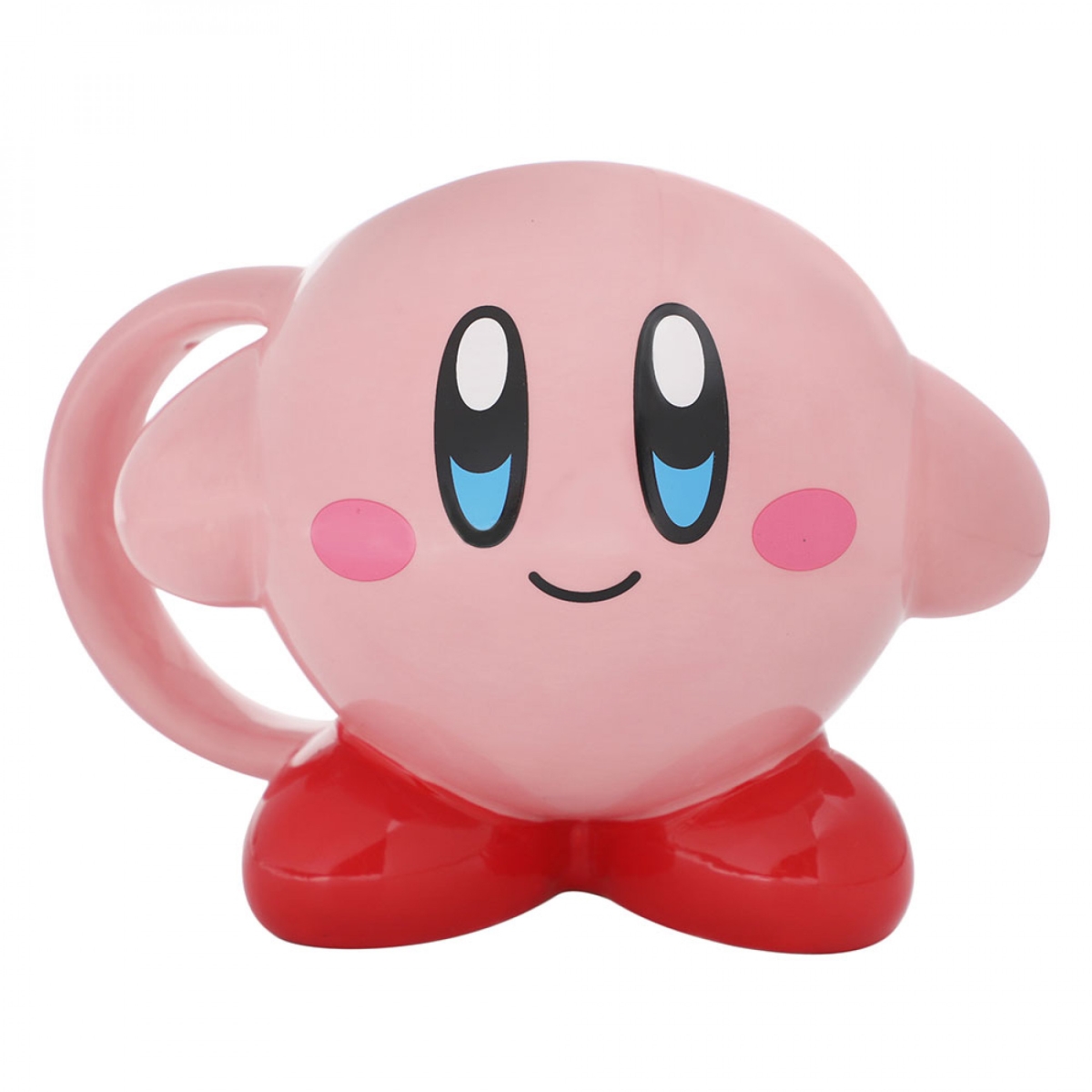Picture of Kirby 871153 16 oz Smile Sculpted Ceramic Mug&#44; Pink & Red