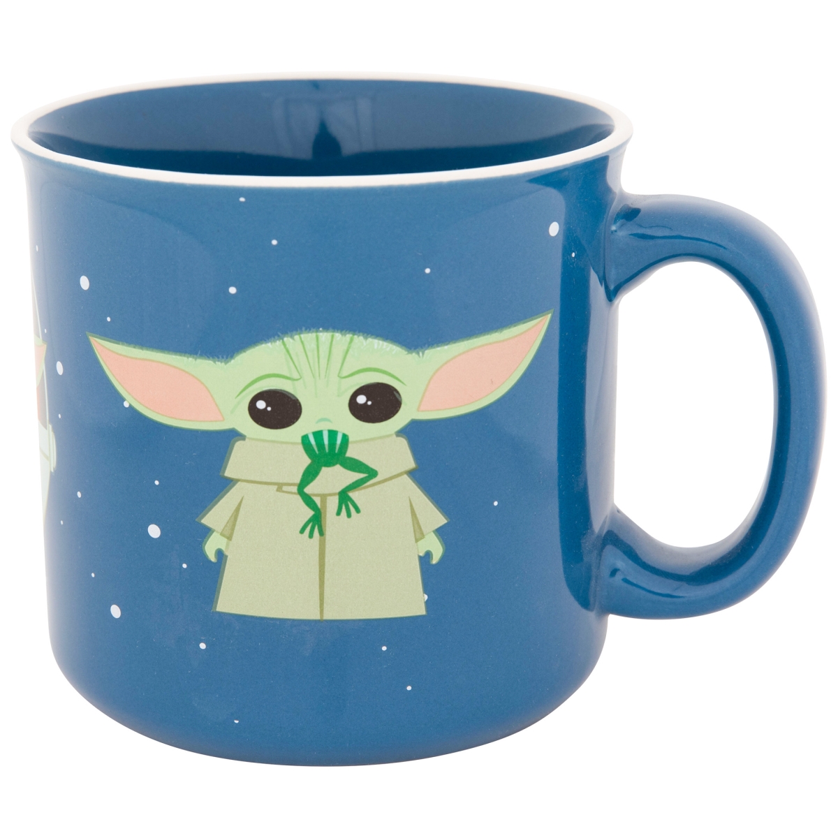 Picture of Star Wars 830845 20 oz Star Wars The Mandalorian The Child Repeating Pose Camper Mug&#44; Blue