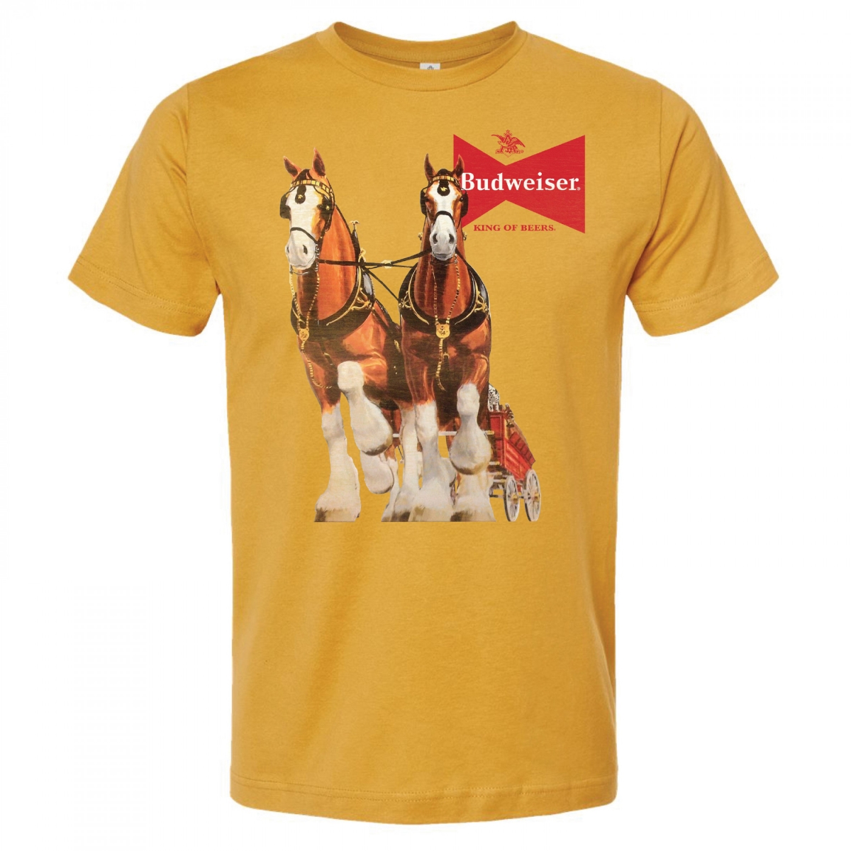 863880-large  Clydesdales Gold Colorway Cotton T-Shirt, Gold - Large -  Budweiser