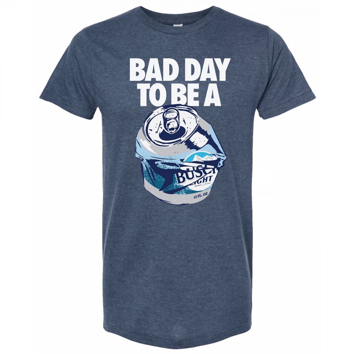 Bad Day to Be a  Light Colorway Cotton T-Shirt, Navy Blue - Medium