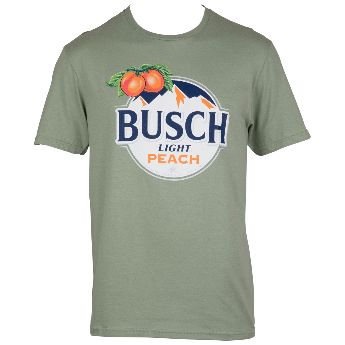 Light Peach Logo Colorway Cotton T-Shirt, Green - Large